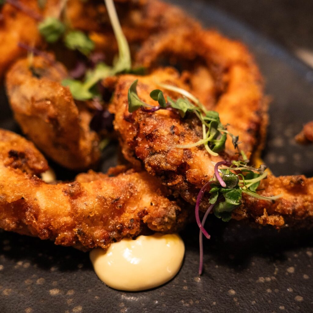 taro pulpo frito