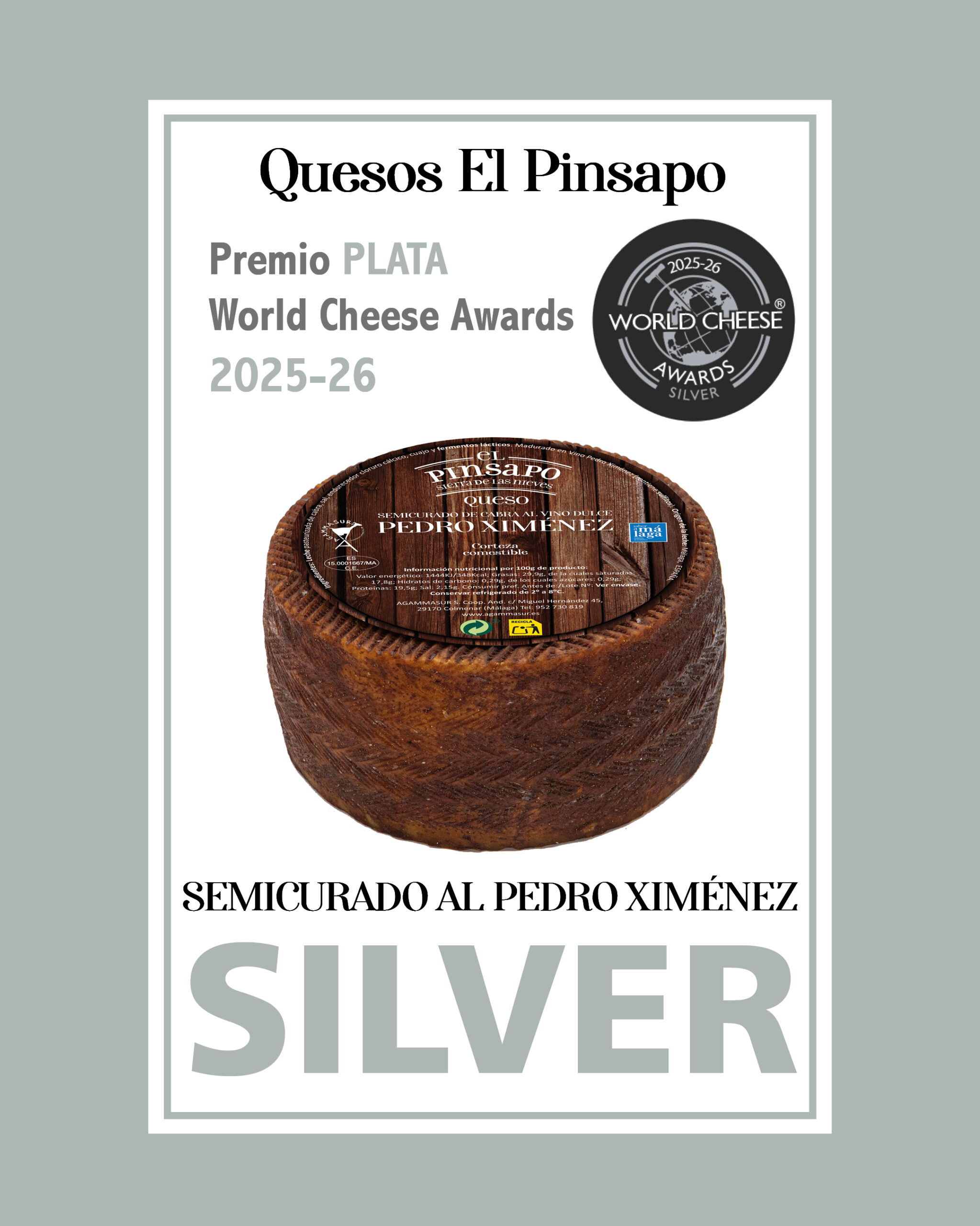 queso agamma WCA 25 plata px