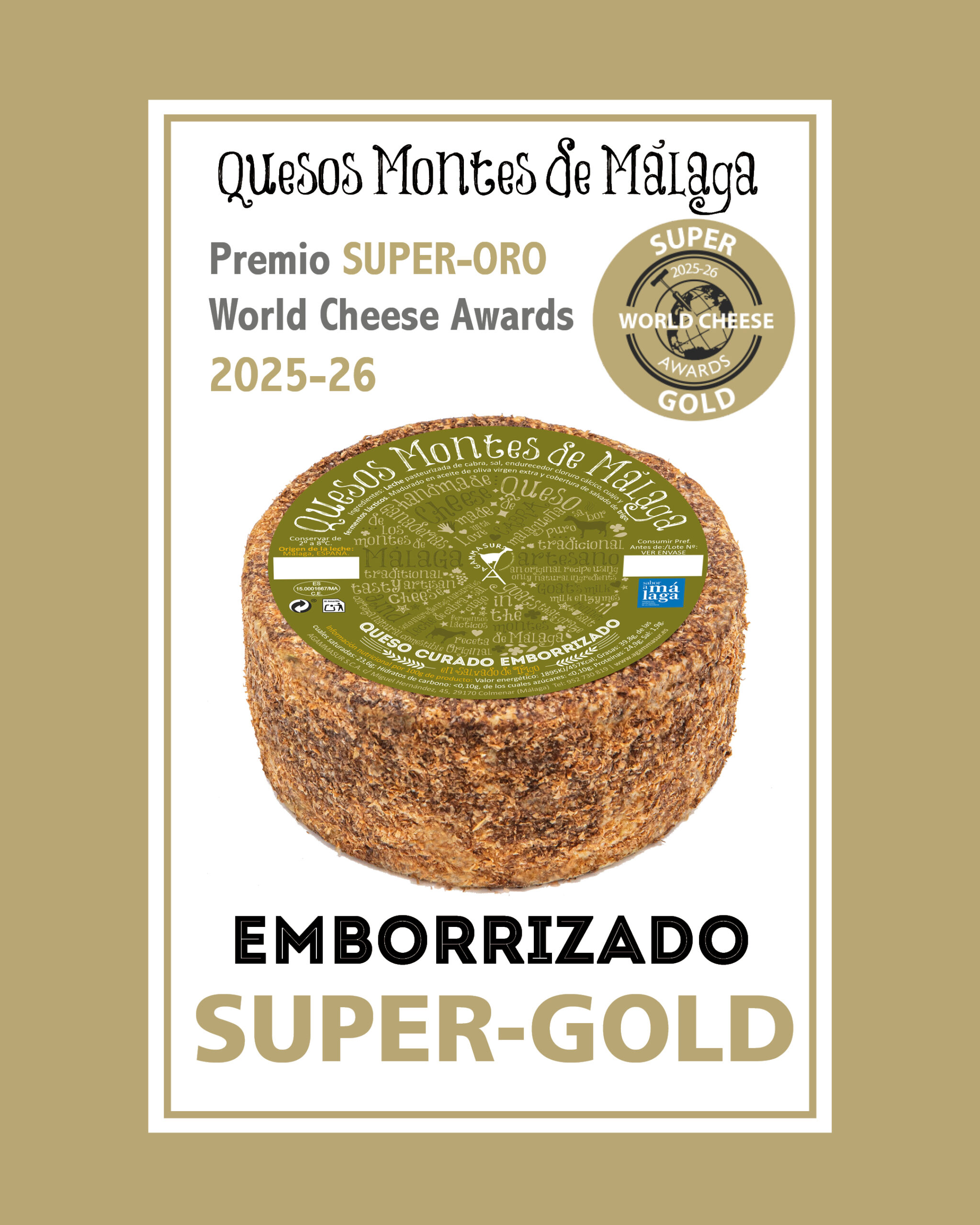 queso agamma WCA 25 supergold emborrizado
