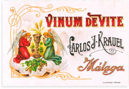 Krauel etiqueta antigua Krauel etiqueta antigua